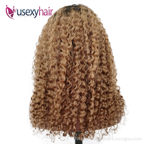 Ombre Color lace frontal wig for black women brazilian human hair lace front wig transparent hd full lace front human hair wigs